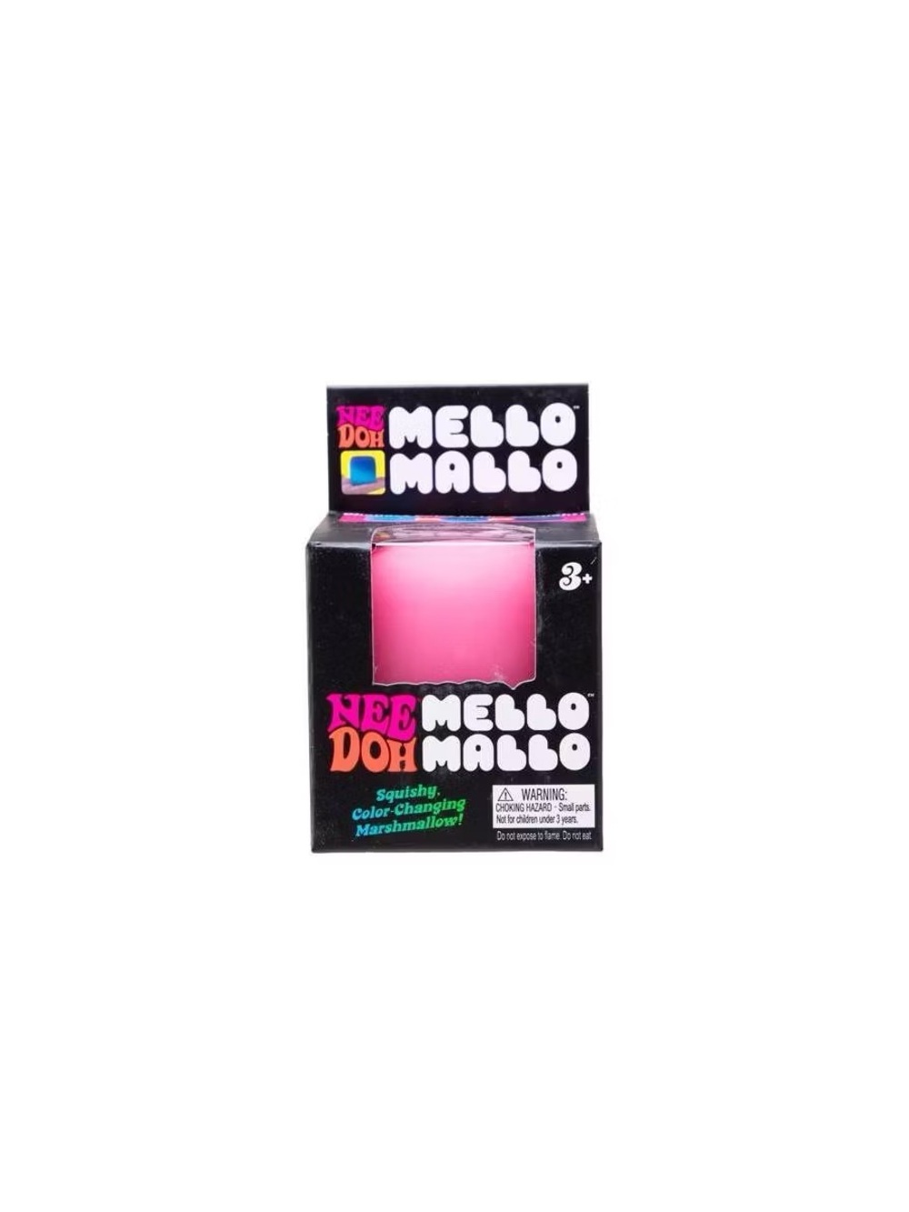 Nee Doh Mello-Mallo Color-Changing Pink Marshmallow Squishy